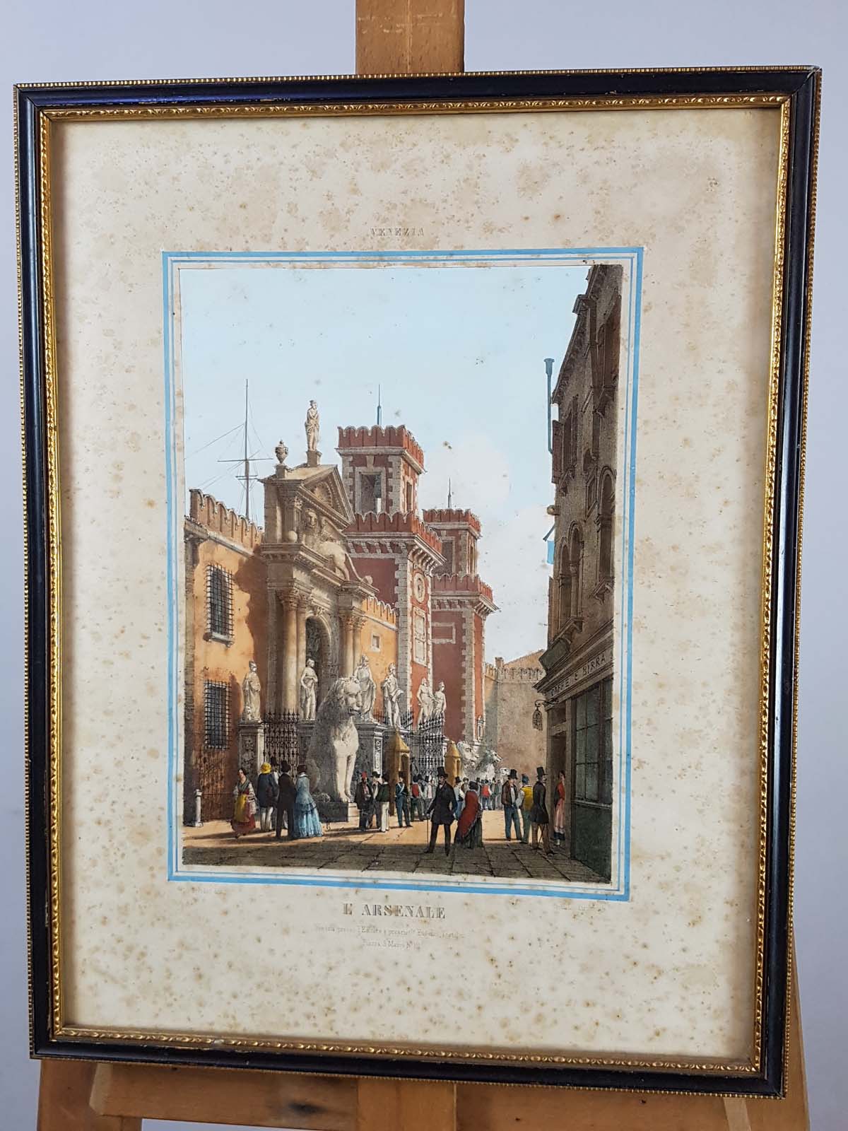 1938 print Animata D4869 Interno di osteria dell'Alto Adige Stampa d'epoca 